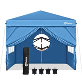 Sekey 3x3 m folding gazebo with 4 side panels and 4 sandbags